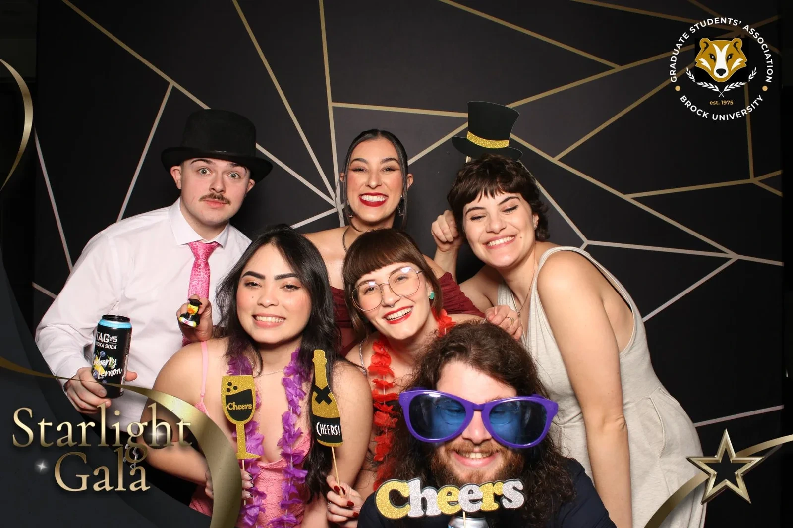 Guests lined up at a Pic Booth photo booth during a corporate event