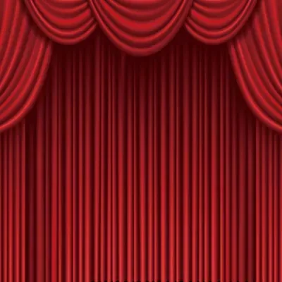 Red Theatre Curtain custom photo booth backdrop, design PB-C006