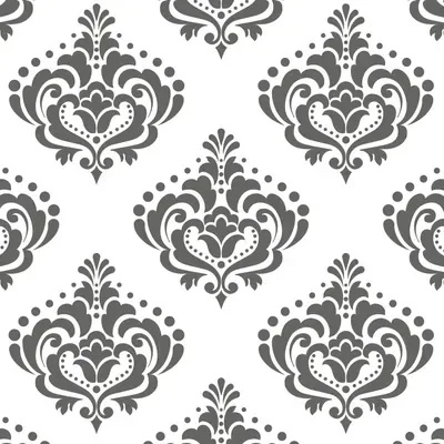 Black and White Damask custom photo booth backdrop, design PB-C023