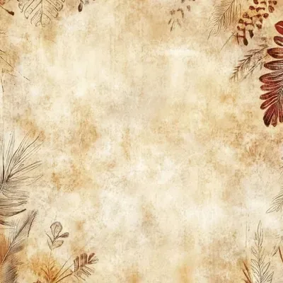 Autumn Botanical Texture custom photo booth backdrop, design PB-C045