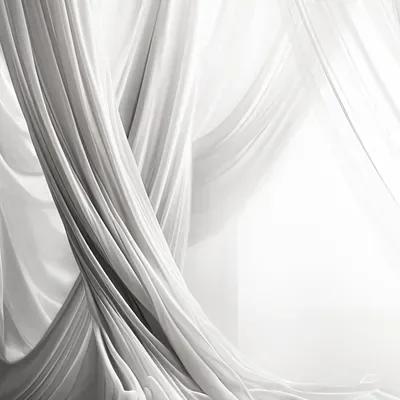 White Sweeping Drapes custom photo booth backdrop, design PB-C089