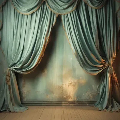 Sage Theatre Drapes custom photo booth backdrop, design PB-C090
