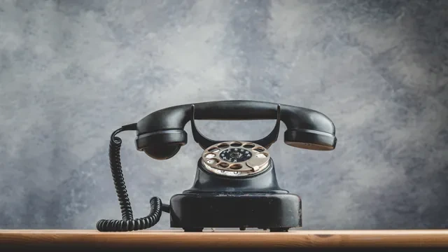 Vintage rotary phone Audio Guest Book