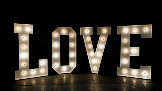 LOVE Marquee Sign