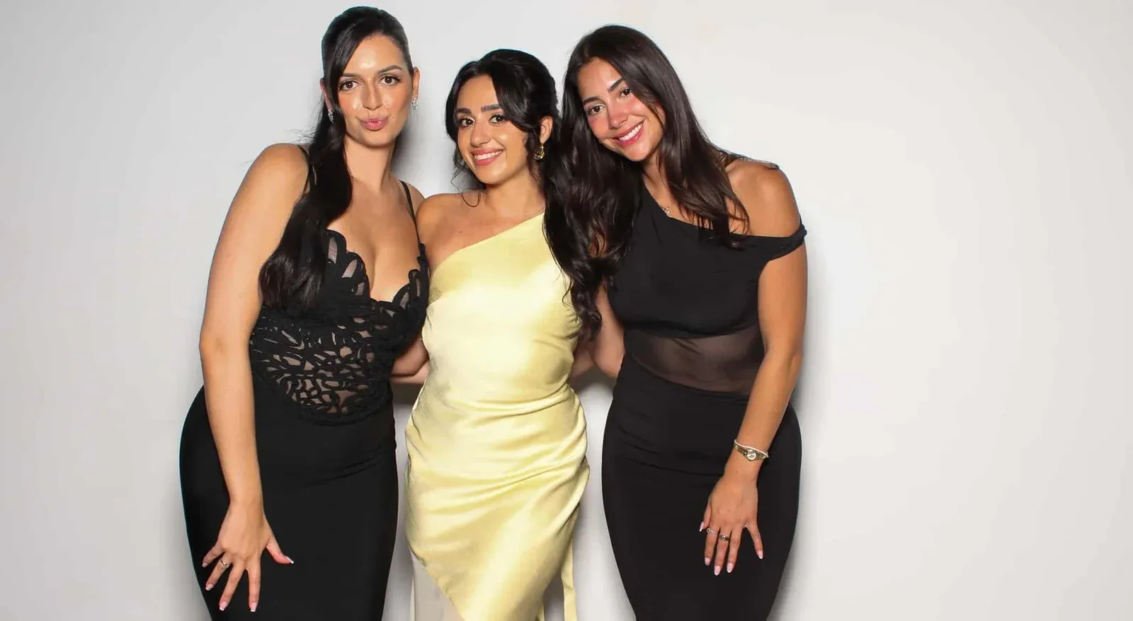 Wedding guests at a Pic Booth photo booth at a St. Catharines reception