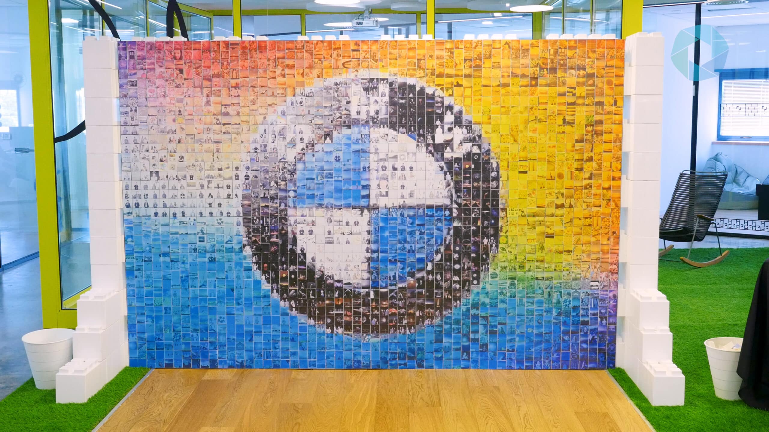 Mosaic Wall corporate brand activation — interactive photo mosaic by Pic Booth St. Catharines Niagara GTA