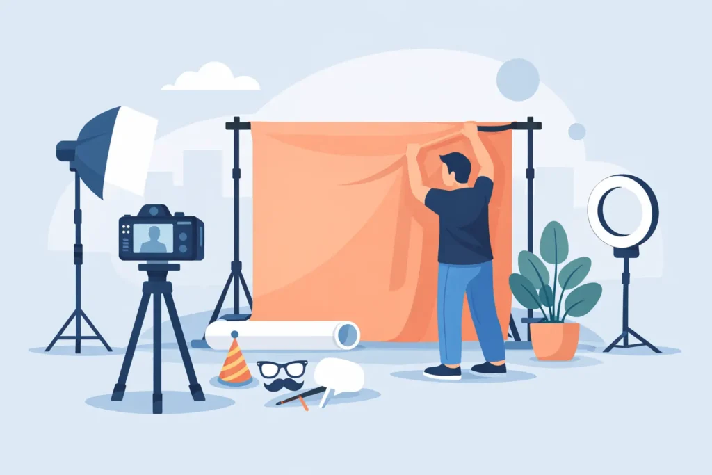 How to Set Up Photo Booth Backdrop Right