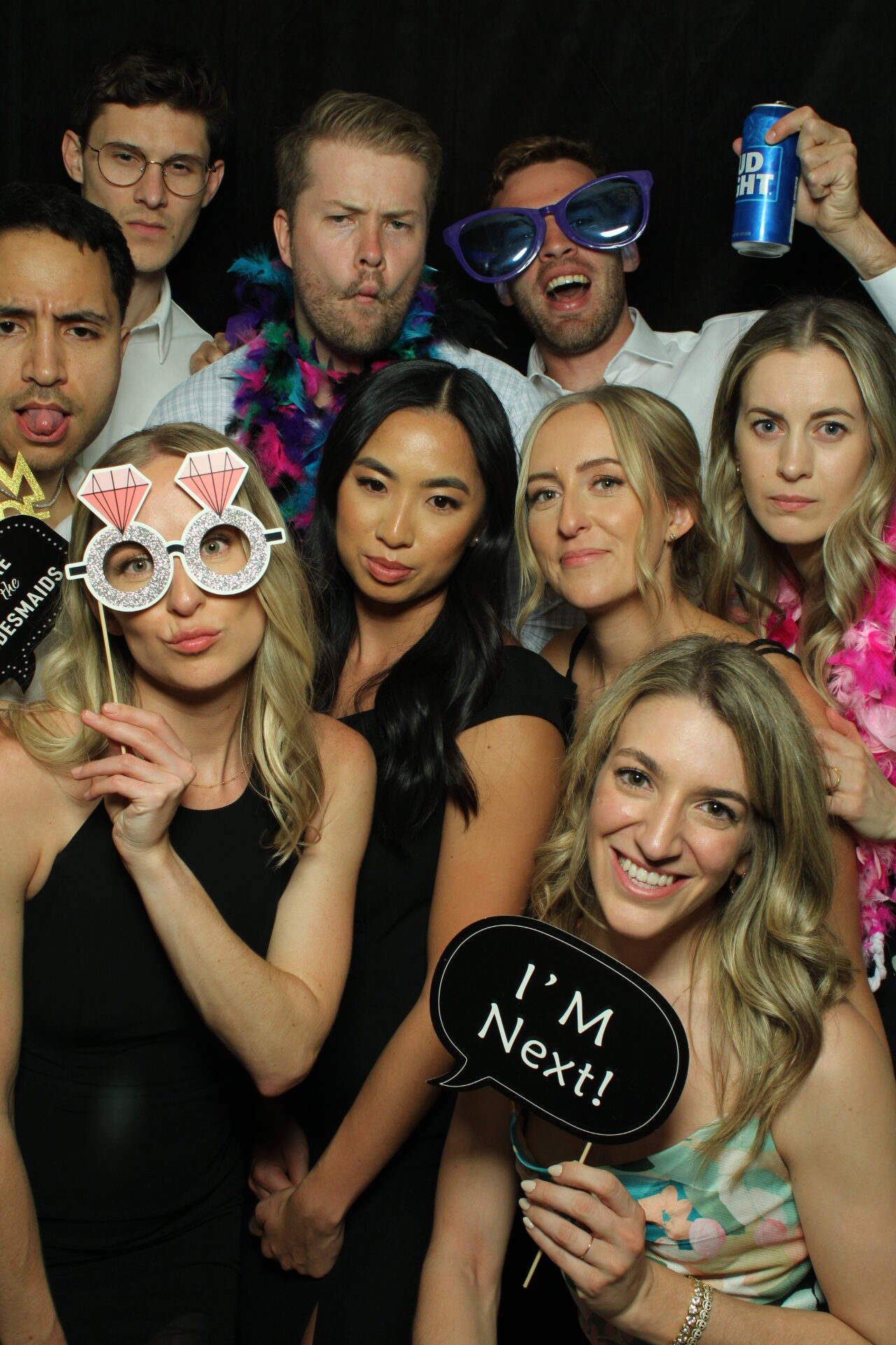 Wedding reception photo booth moment — Pic Booth rental at a Niagara Falls venue