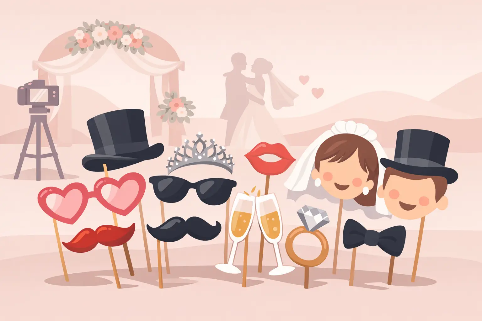 Wedding Booth Props That Guests Love to Use